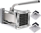 French Fry Cutter,  Professional Potato Cutter Stainless Steel with 1/2-Inch and