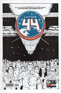 Letter 44 Comic Book #1 One Press 2013 B&W Variant Optioned - Picture 1 of 2