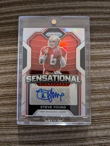 2020 Panini Prizm Steve Young Silver Sensational Signatures #d 15/15 SF 49ers QB