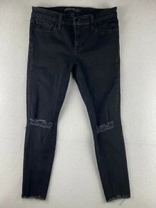Joe's Jeans Damen W 28 Schwarz Skinny Ankle Stretch Denim Distressed Actual 30x26 - Bild 1 von 12