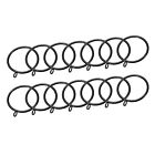14 PCS Curtain Rod Rings with Eyelets Rings 2-Inch Black