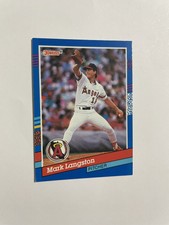 1991 Donruss Baseball Card Series 1 #190 Mark Langston California Angels