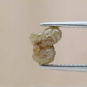 Diamante Terra 1,45tcw Giallo Rossastro Scintillante Forma Cuore Naturale per Gioiello - Foto 1 di 13