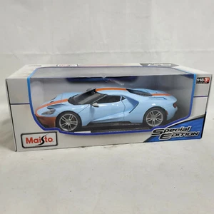New 2019 Ford GT Light Blue 1:18 Maisto Special Edition SuperCar Racing - Picture 1 of 4