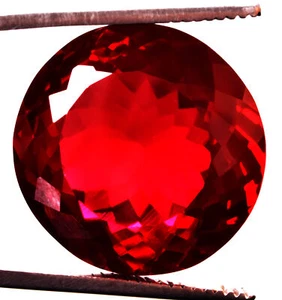58.85 Cts. Natural Mozambique Red Ruby Round Shape Certified Gemstone - Picture 1 of 4