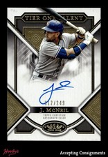 2023 Topps Tier One Talent Autographs #T1TAJMC Jeff McNeil AUTO /249 METS