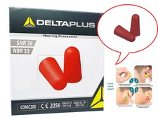 400 tappi per orecchie 200 paia DELTAPLUS ANTI RUMORE LAVORO STUDIO 36dB DORMIRE