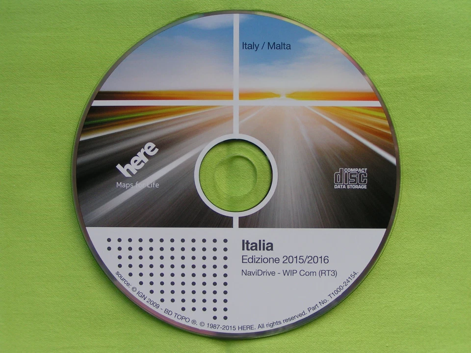 NAVIGATION CD WIP COM RT3 ITALIEN 2016 CITROEN C4 C5 C6 PEUGEOT 207 307 407 607 - Bild 1 von 1