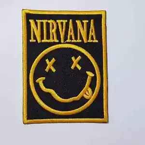 Parche bordado para amantes de la música planchar o coser camiseta disfraz - Imagen 1 de 1