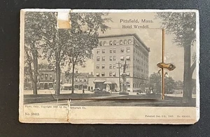 Pittsfield Massachusetts Multiple Town Views Postcard Hotel Wendell fold out - Picture 1 of 19