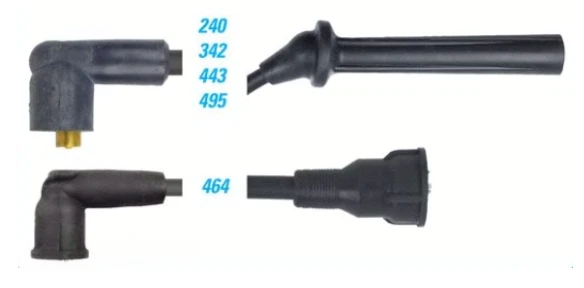 CABLES DE ENCENDIDO 7MM PARA HYUNDAI SCOUPE 1N UE G4EK G4EKT TURBO 1.5 I4 HASTA 03/1994 Foto 1 de 1