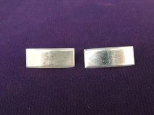 Lote de 2 barras de plata esterlina teniente del ejército de Estados Unidos de colección (41837-War-Mo) - Imagen 1 de 3
