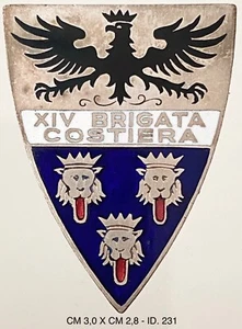 REGIO ESERCITO DISTINTIVO DI REPARTO XIVa BRIGATA COSTIERA DALMAZIA - Imagen 1 de 6