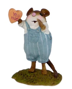 Wee Forest Folk YOO HOO!, WFF# M-562, Ratón de San Valentín, LTD 300 - Imagen 1 de 1