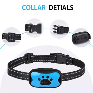 Anti Bark Collar for Small Large Dogs No Shock Anti Barking Device Training Dog - Picture 1 of 8