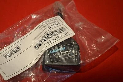 2 PORT MODULAR JACK SPLITTER + Y ADAPTER + T568A/B + 10BASE-T + UNICOM BRAND NEW - Image 1 of 4