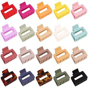 20 PCS Matte Hair Clips: 2 Inch Rectangle Non-Slip Clamps for All Hair Types - - Picture 1 of 8