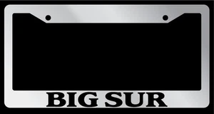 Chrome METAL License Plate Frame BIG SUR Auto Accessory 1132 - Picture 1 of 1