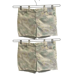 Set of 2 NWT Cat & Jack Girls XL (14–16) Tie Dye Cutoff Shorts Stretch Waist - Picture 1 of 24