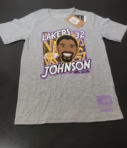 Mitchell And Ness NBA Los Angeles Lakers Magic Johnson Youth T-shirt Medium - Picture 1 of 6