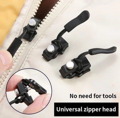 Kit de reparación instantánea extractor deslizante de cremallera universal de 6 piezas para ropa y equipaje Foto 1 de 4