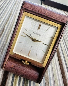 Jaeger LeCoultre 8 Day Vintage Travel Clock with Alarm, probably 50s/60s. - Picture 1 of 5