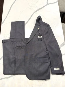 Made in USA - 46S (40 W) Joseph Abboud - Luxury Italian Fabric, Wool - Grey - Picture 1 of 8