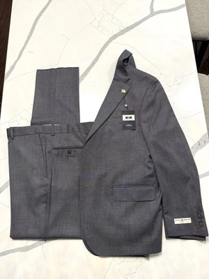 Feito nos EUA - 46S (40 W) Joseph Abboud - Tecido italiano de luxo, lã - Cinza - Imagem 1 de 4