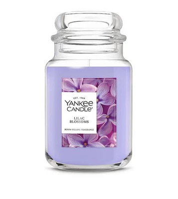 Yankee Candle Lilac Blossoms Original Tarro Grande Vela Perfumada 22 OZ Foto 1 de 4