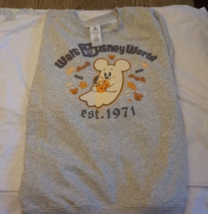 Felpa Pullover 2025 Walt Disney World Halloween Topolino Fantasma Adulto MD - Foto 1 di 6