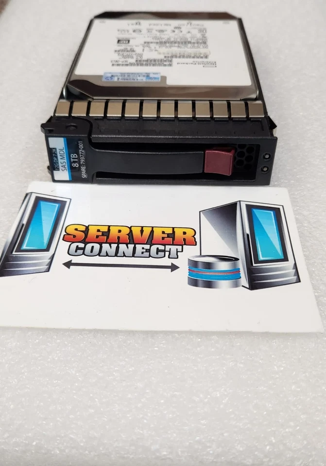 793701-B21 HP 8TB SAS 12G 7.2K 3.5" MDL 512e HDD--- 793772-001 - Image 1 of 1