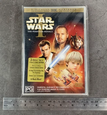 Star Wars - Episode 1 - The Phantom Menace (DVD) Australia Region 4 - NEW SEALED - image 1 of 2