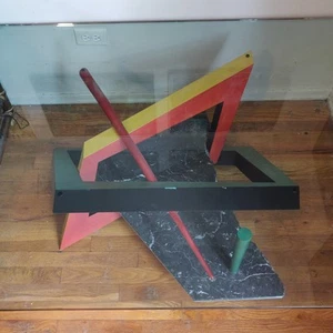 Memphis Design Coffee Table Kandinsky Maurice Barilone Roche Bobois 80s Modern - Picture 1 of 18