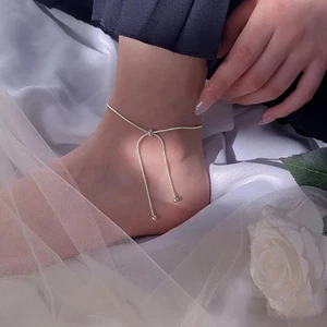 Women Thin Chain Anklet Female Foot Beach Jewelry New Anklet Bracelet - Picture 1 of 10