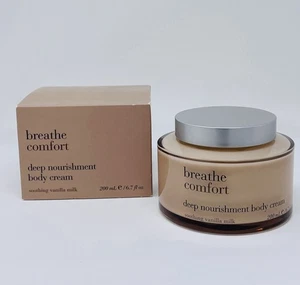 Bath & Body Works BREATHE COMFORT Soothing Vanilla Milk Body Cream 6.7 oz. NEW - Picture 1 of 3