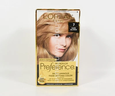 Color de cabello Loreal Superior Preference #7 RUBIO OSCURO - nuevo y mejorado Foto 1 de 2