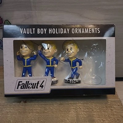 Fallout 4 Vault Boy Christmas Holiday Ornaments 2015 Think Geek Incomplete - Image 1 of 4