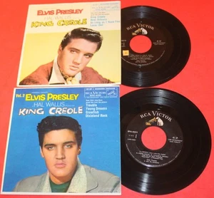 ELVIS PRESLEY "KING CREOLE" 1958 2 MOVIE TRACK RCA EP's, VOLUMES 1 4319, 2-4321 - Picture 1 of 2