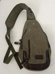 TOP grüne Dxyizu Umhängetasche Outdoor Packs Canvas Brusttaschen Handtaschen - Bild 1 von 9