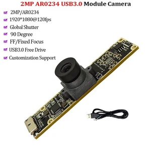 Módulo de cámara USB3.0 2MP 1080P AR0234 120FPS obturador global 90° FF sin distorsión - Imagen 1 de 13