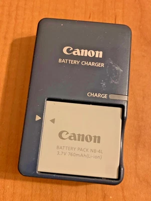 Cargador de Pared CB-2LV con Batería NB-4L para Canon PowerShot, Envío Gratis Foto 1 de 2