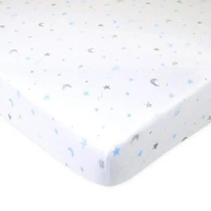 Mini Sábana Ajustable para Cuna 24" x 38", Suave Transpirable Neutro 100% Algodón Jersey... - Imagen 1 de 5