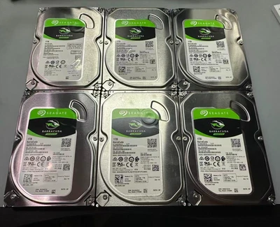 6x Seagate ST1000DM010 1TB 3.5" SATA III 7200RPM HDD – Tested, Good SMART - Image 1 of 4