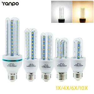 Led Corn Light Bulb U Tube Flood Lights 220V Smd 2835 Decor Chandelier Pendant - Picture 1 of 6