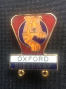 RARE Oxford Speedway Cheetah Enamel Badge Pin Memorabilia - Picture 1 of 2