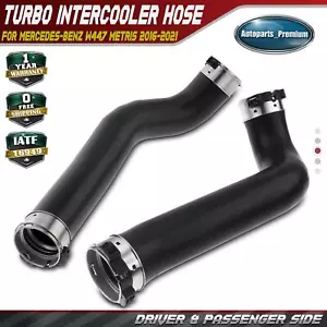 2x Left & Right Intercooler Hose for Mercedes-Benz W447 Metris 2016-2021 L4 2.0L - Picture 1 of 8