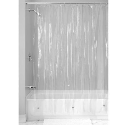 New Solid Water Repellent Bathroom Shower Curtain Liner Clear All Colors • 8.95$