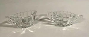 HEISEY ELEGANT GLASS CRYSTOLITE OVAL CREAM AND OPEN SUGAR SET, DIAMOND H VINTAGE - Picture 1 of 12