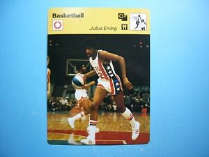 1977 1977/79 SPORTSCASTER NBA BASKETBALL PHOTO JULIUS ERVING PHILADELPHA 76'ERS