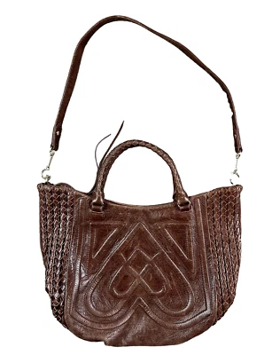 Elliott Lucca Handbag Brown Leather Hobo Purse w Removable Shoulder Strap - Image 1 of 4